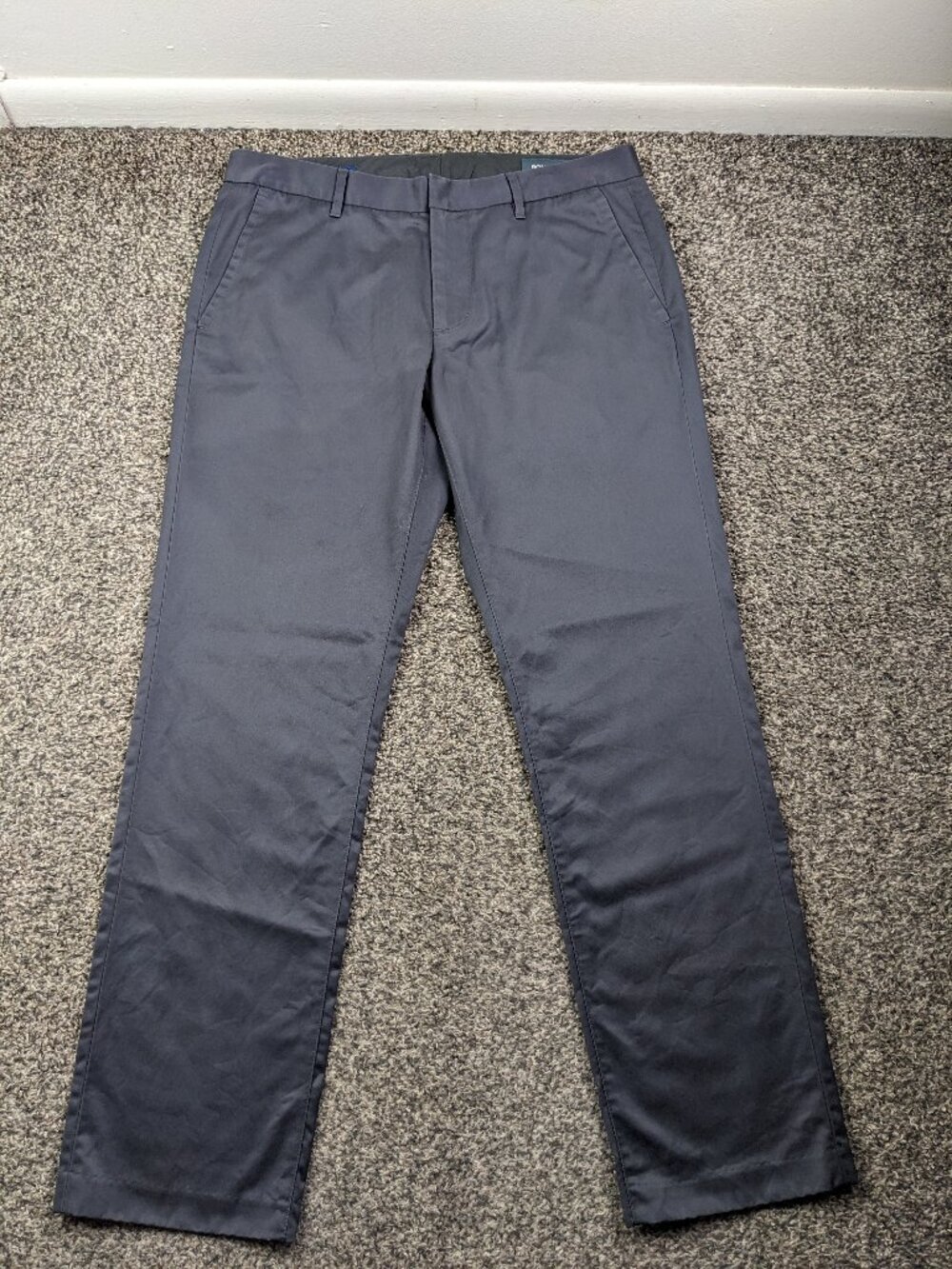 NWOT Bonobos Pants Friday Chino Dress Gray Mens 32x30 Slim Fit *Flaw